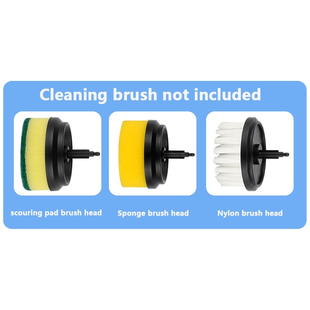 Electric Cleaning Brush - 3 Interchangeable Heads for Bathroom, Kitchen & More