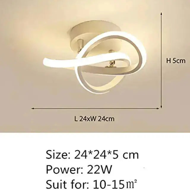 Modern LED Ceiling Light - Designer Geometric Pendant Lamp Black | Dimmable Flush Mount Fixture Viral product 2026