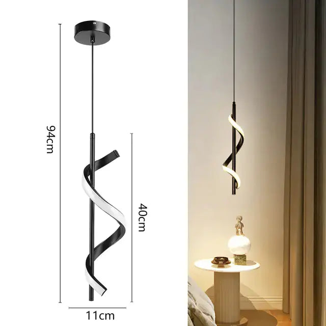 Modern LED Ceiling Light - Designer Geometric Pendant Lamp Black | Dimmable Flush Mount Fixture Viral product 2026